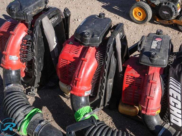 (3) RedMax Backback Blowers, Gas (Inoperable), EBZ8500, EBZ7500, EB7000 - Roller Auctions