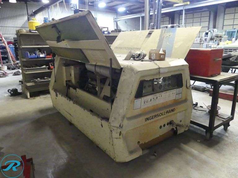 1993 Ingersoll Rand P185C Trailer Mounted Compressor, S/N: 222345UAD328 ...