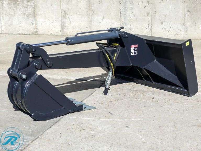 New JCT Hydraulic Backhoe Attachment To Fit Skid Steer Loader, 14" Bucket - Roller Auctions