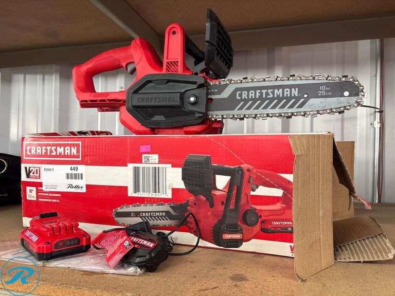 Craftsman CMCCS610 20V Max Cordless Chainsaw with 10-Inch Bar and ...