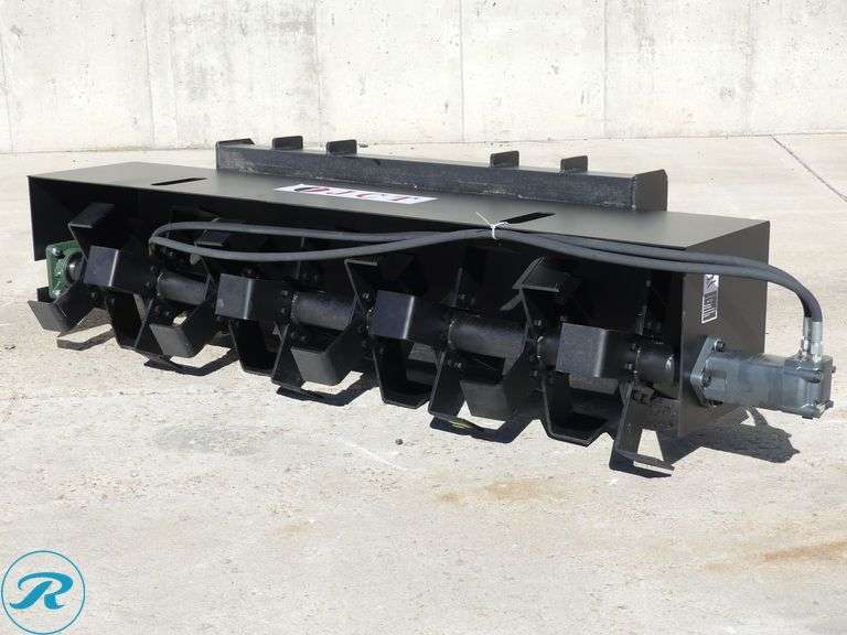 New JCT Hydraulic Rototiller Attachment To Fit Skid Steer Loader, 72" - Roller Auctions