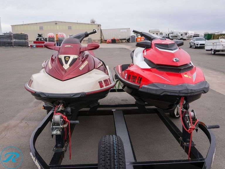2017 Sea-Doo GTI SE 130, Odometer Reads: 101 Hours and 2003 Sea-Doo GTX 4-Tec Jet Skis, Odometer Reads: 115.5 Hours - Roller Auctions