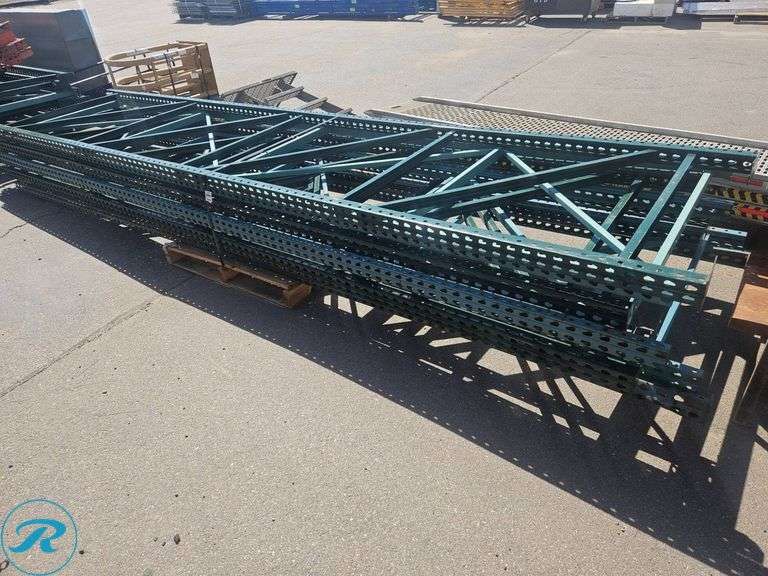 P85 16 Racking (8) 16-Foot Pallet Racking Uprights - Roller Auctions