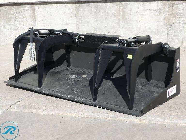 New JCT Hydraulic Grapple Bucket Attachment To Fit Skid Steer Loader, 84" - Roller Auctions