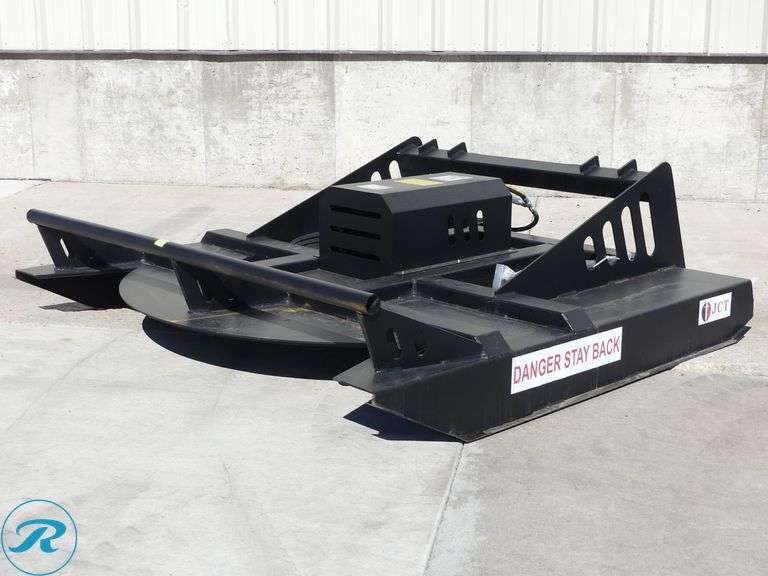 New JCT Hydraulic Brush Cutter Attachment To Fit Skid Steer Loader, 72" (Slight Damage to Hydraulic Cover) - Roller Auctions