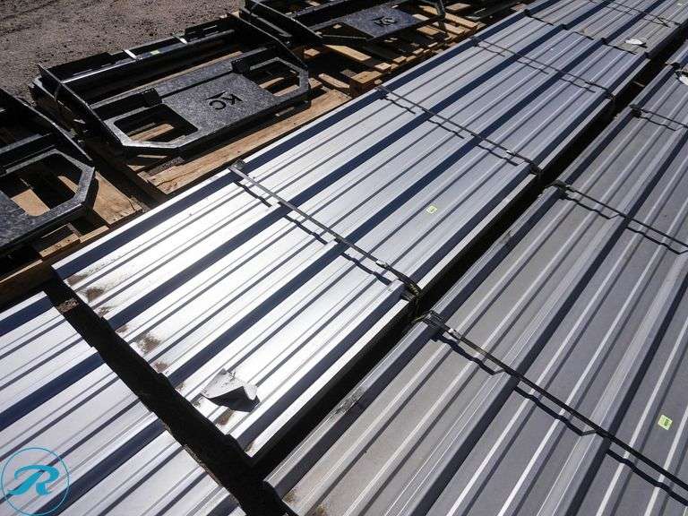 (50) New 24-Gauge Galvanized R-Panels, 12' Long, 36