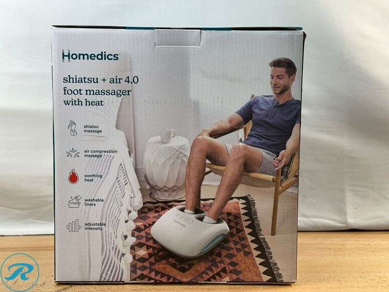 Homedics Shiatsu + Air 4.0 Foot Massager with Heat-New - Roller Auctions