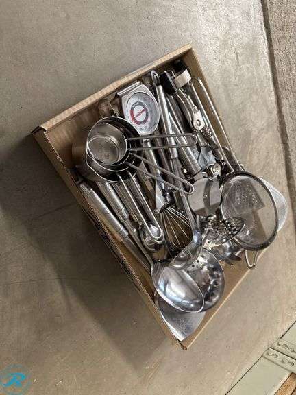 Set of Assorted Stainless Steel Kitchen Utensils and Tools - Roller ...