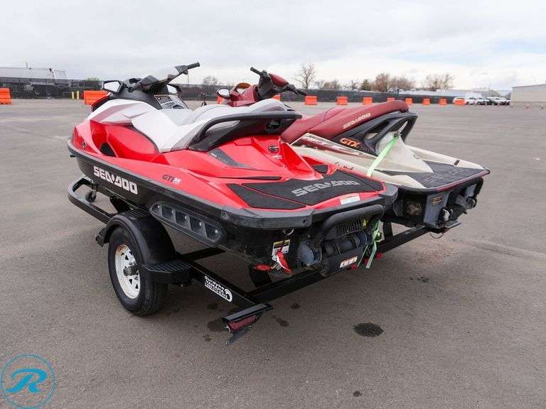 2017 Sea-Doo GTI SE 130, Odometer Reads: 101 Hours and 2003 Sea-Doo GTX 4-Tec Jet Skis, Odometer Reads: 115.5 Hours - Roller Auctions