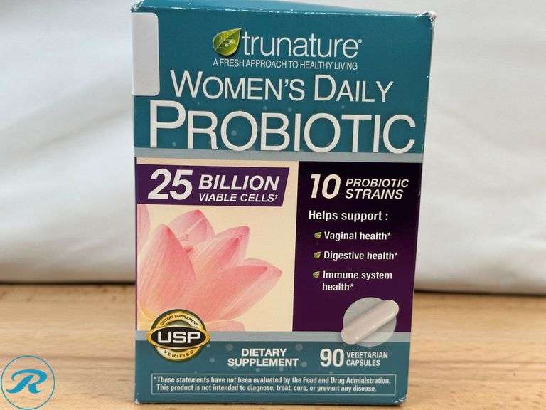 (3)Trunature Advanced Digestive Probiotic-New; (2)Trunature Women's Daily Probiotic-New - Roller Auctions