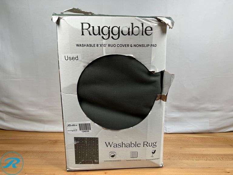 Ruggable Rug Cover Ruggable Washable Rug Cover & Non Slip Pad - Used - Roller Auctions