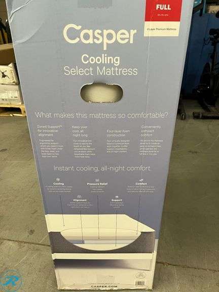 Casper Cooling Mattress - Full - New - Roller Auctions