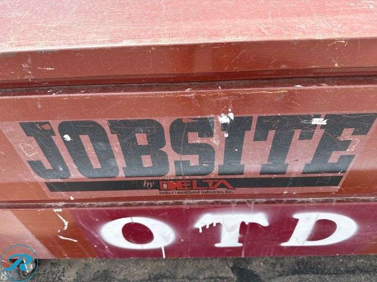 Jobsite by Delta Steel Storage Box with Casters - Roller Auctions
