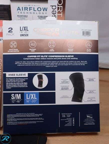 (4) Assorted Copper Fit Compression and Support Products - Used - Roller Auctions