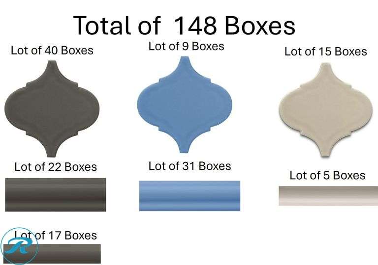 (149 Boxes) New- Assorted Decorative Tiles (40 Boxes) allen + roth ...
