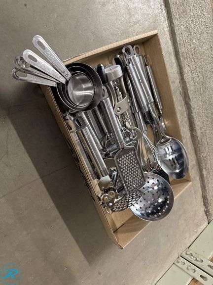 Set of Assorted Stainless Steel Kitchen Utensils and Tools - Roller ...