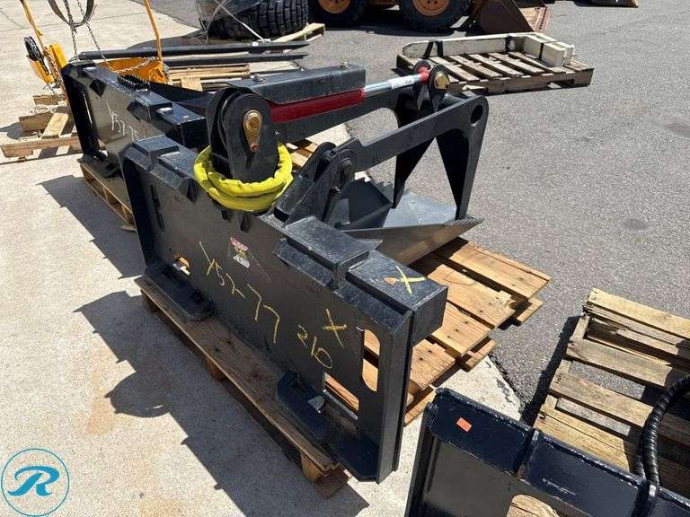 Hydraulic Grapple Tree Scoop Attachment For Skid Steer Loader - Roller ...