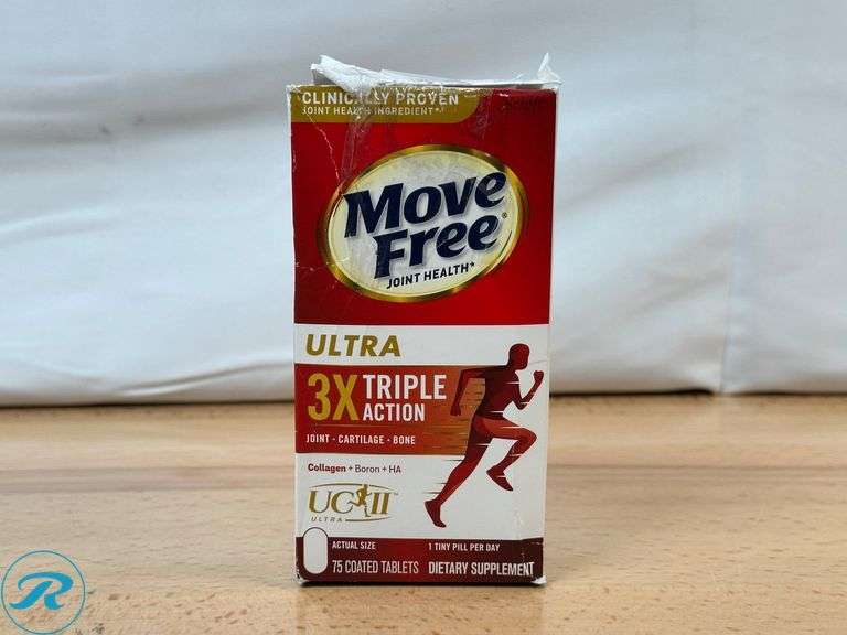 (1)Move-Free Ultra Triple Action Joint Supplement-New;(1)Qunol Turmeric + Ginger Vitamin Vegan Gummies -New (1)Collagen Peptides, Unflavored-New;(12)Oats Over Night high-protein oatmeal shakes-New; & (17)Zipfizz Energy Multi-Vitamin Hydration Drink Mix-New - Roller Auctions