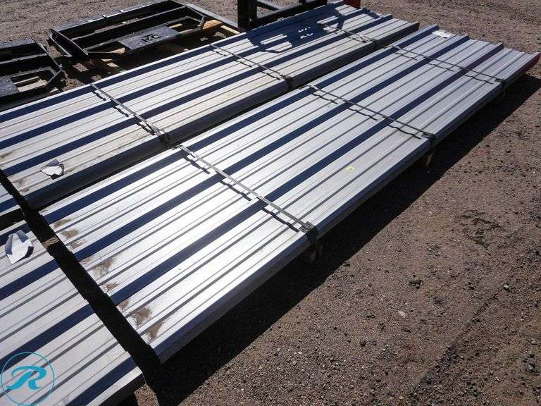 (50) New 24-Gauge Galvanized R-Panels, 12' Long, 36