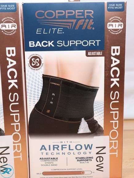 (5) Copper Fit Back Supports - New - Roller Auctions