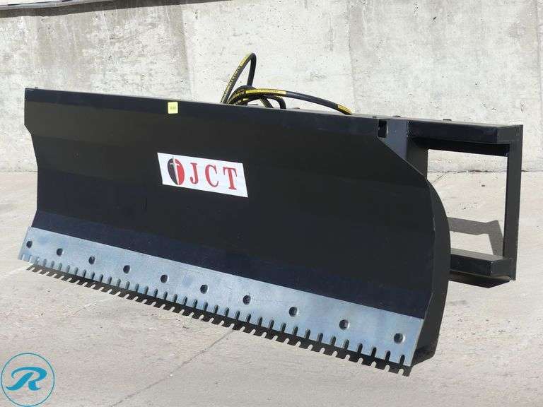 New JCT Hydraulic Dozer Blade Attachment To Fit Skid Steer Loader, 84" - Roller Auctions