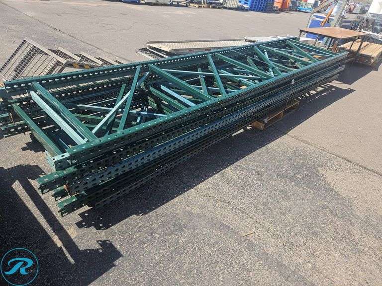 P85 16 Racking (8) 16-Foot Pallet Racking Uprights - Roller Auctions