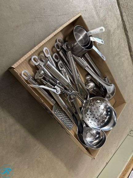Set of Assorted Stainless Steel Kitchen Utensils and Tools - Roller ...