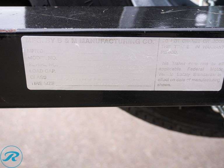 2006 B & M Manufacturing S/A Trailer Boat - Roller Auctions