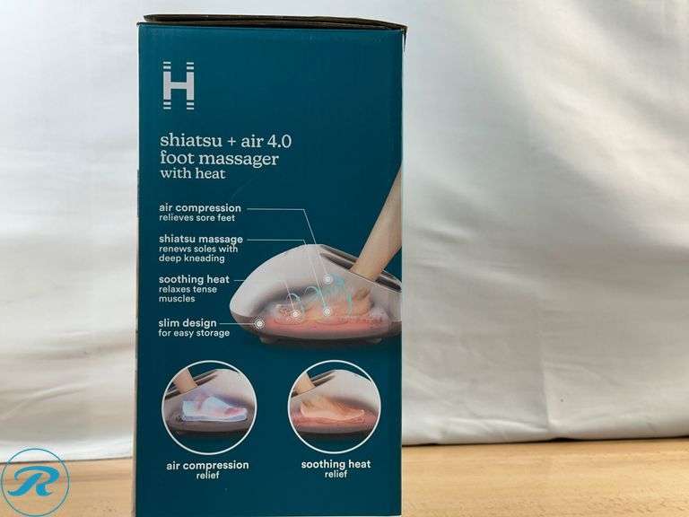 Homedics Shiatsu + Air 4.0 Foot Massager with Heat-New - Roller Auctions