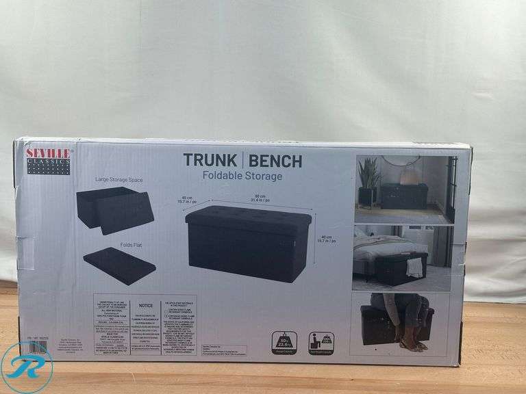 Seville Classics: Storage Trunk- New - Roller Auctions