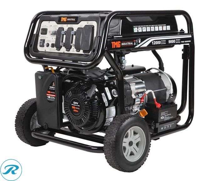 New TMG Industrial TMG-12000GE Portable Generator, 12,000W, 459cc Gas Engine