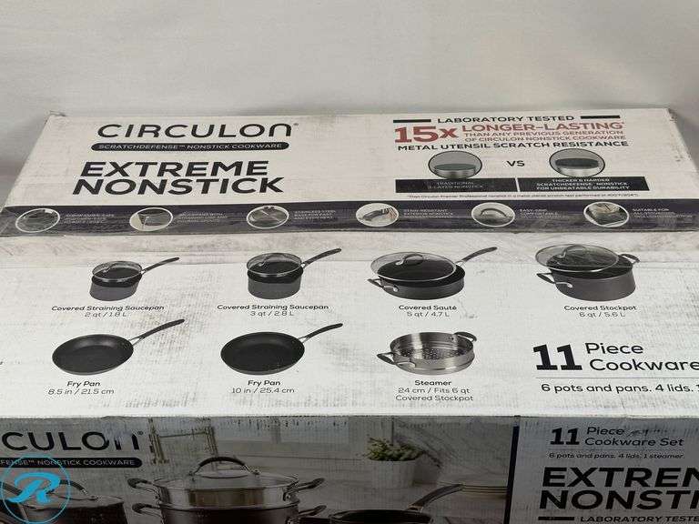 Circulon 11-piece Nonstick Cookware Set- New - Roller Auctions