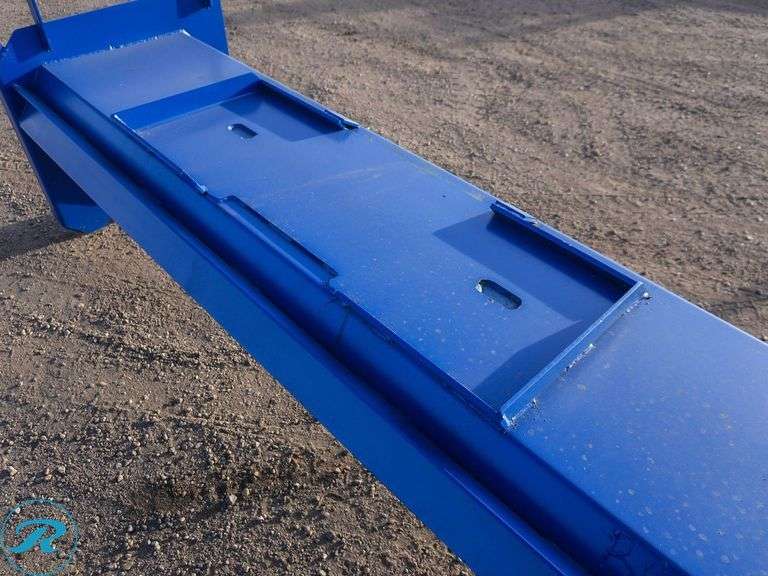 New Kit Containers Snow Pusher Attachment to Fit Skid Steer Loader, 8' - Roller Auctions