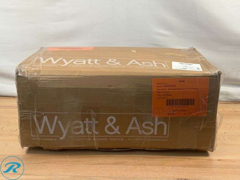Wyatt & Ash Washable Indoor Area Rug, Aria 7'10" x 10" - New - Roller Auctions