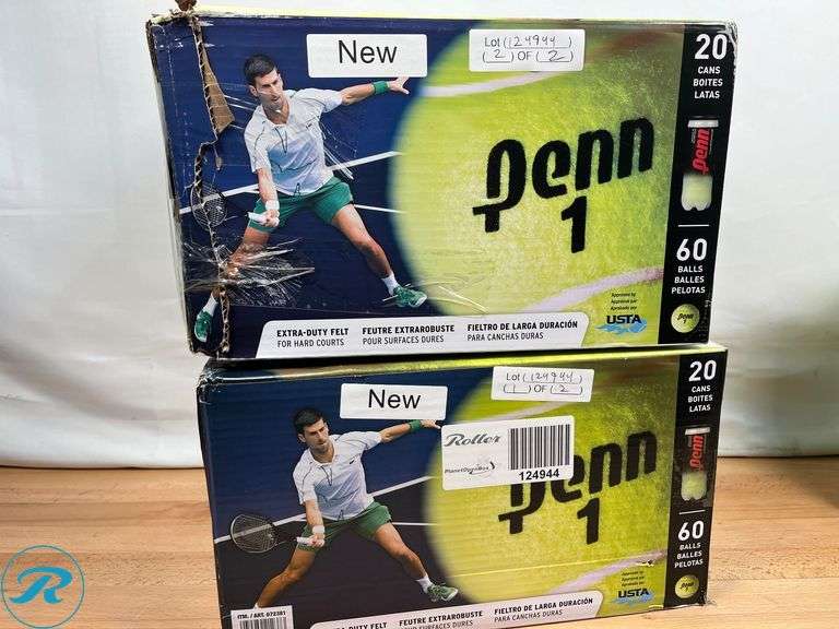 (2) Penn Championship Tennis Balls, 20-pack, 60 Balls - New - Roller Auctions