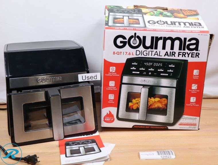 (2) Gourmia, Digital Air Fryer, 8 Qt - (1) Like New (1) Used - Roller Auctions