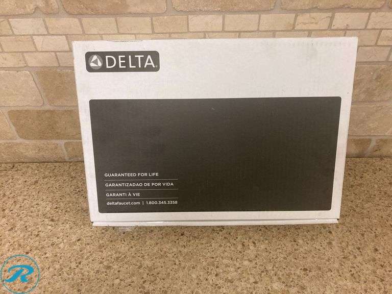 (1) New- Delta Nicoli Black Matte Black Widespread 2-handle WaterSense Mid-arc Residential Handle Bathroom Sink Faucet with Drain (Total of 1 Faucet) - Roller Auctions
