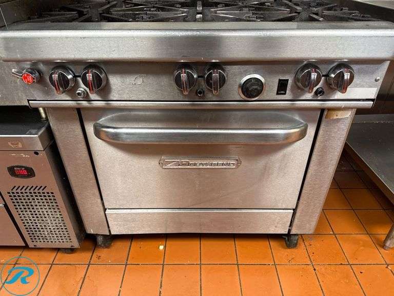 Southbend 6-Burner Gas Range with Oven, 36″ - Roller Auctions