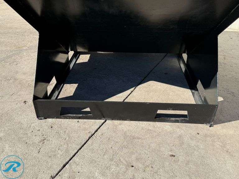 New Kit Containers Hopper to Fit Skid Steer Loader With Forklift Pockets, 2 Cu. Yd. - Roller Auctions
