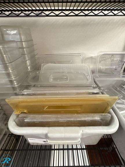 Assorted Clear Plastic Food Storage Containers and Lids - Roller Auctions