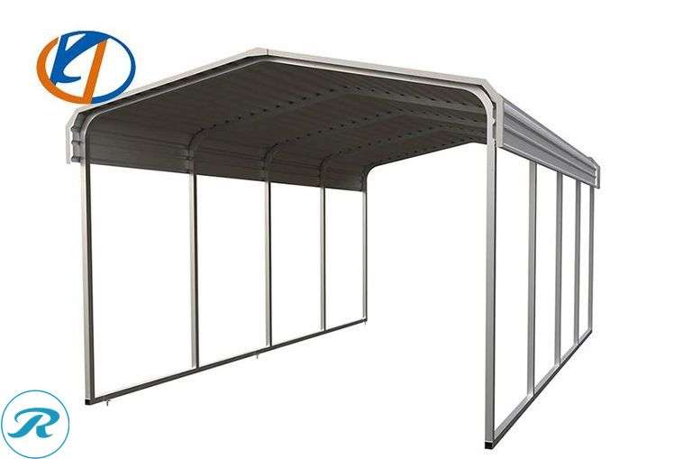 New KJ K1119 Steel Carport, 11' x 19' x 9' High - Roller Auctions