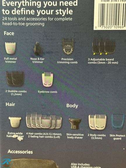 Philips Norelco Multigroom - Ultimate Precision All-in-one Trimmer - Like New -Damaged Box - Roller Auctions