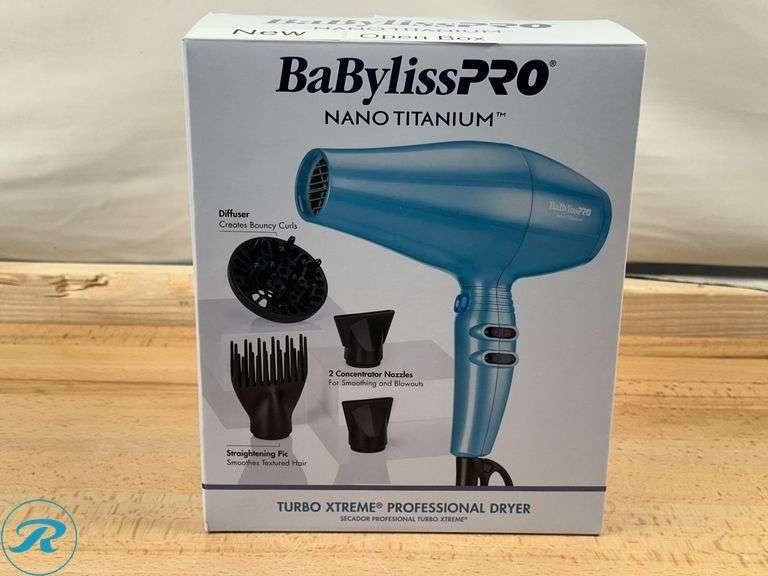 BaBylissPRO® Nano Titanium™ Xtreme Dryer- New/Open Box - Roller Auctions