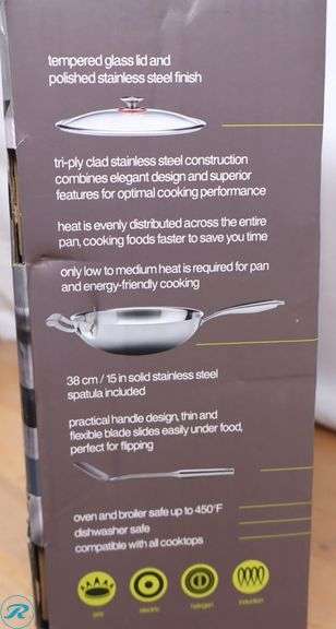 MIU Stainless Steel Wok - New - Roller Auctions