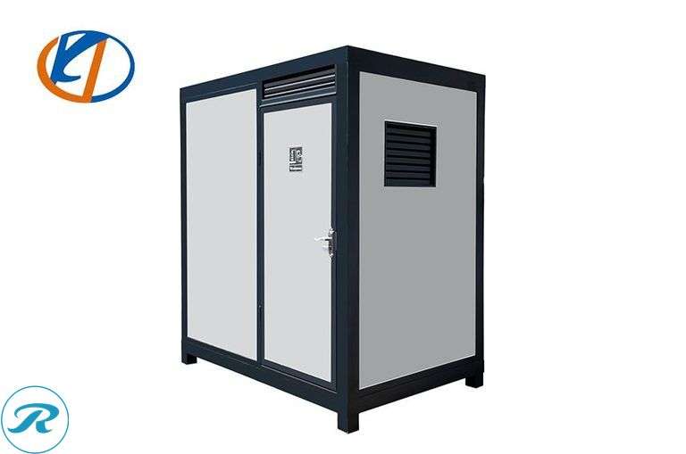 New KJ K1522 Portable Restroom, With Shower, Toilet, Sink, Fan and Window, 8' H x 7' W x 5' Deep - Roller Auctions