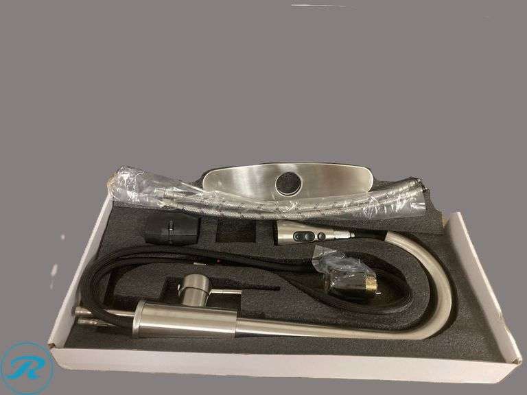 (1) New- Kitchen Faucet with Pull Down Sprayer Brushed Nickel (Total of 1 Faucet) - Roller Auctions