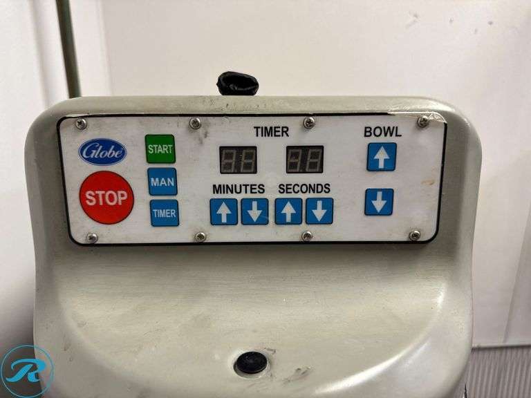 Globe SP62P Commercial 60qt Planetary Mixer with Stainless Steel Bowl and Hook - Roller Auctions