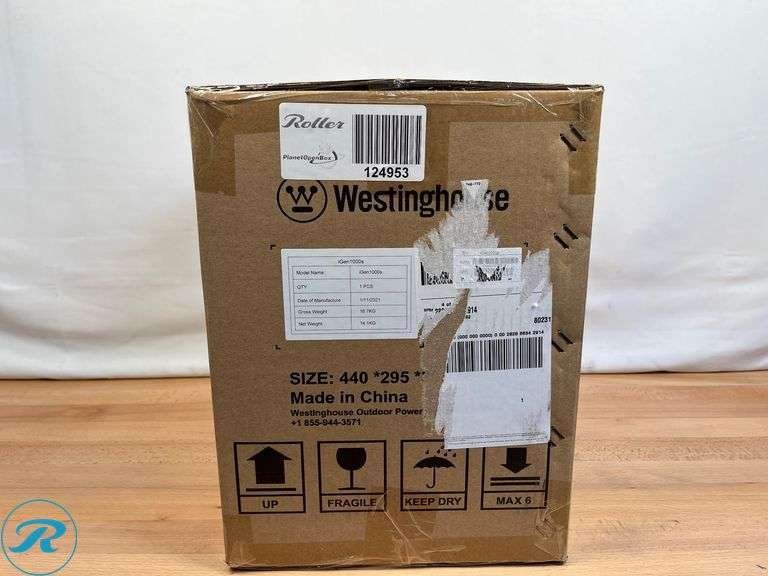 Westinghouse iGen1000s 592 Wh, 600 Running Watts, 1200 Peak Watts Power Station, $999.99 Retail - New/Sealed - Roller Auctions