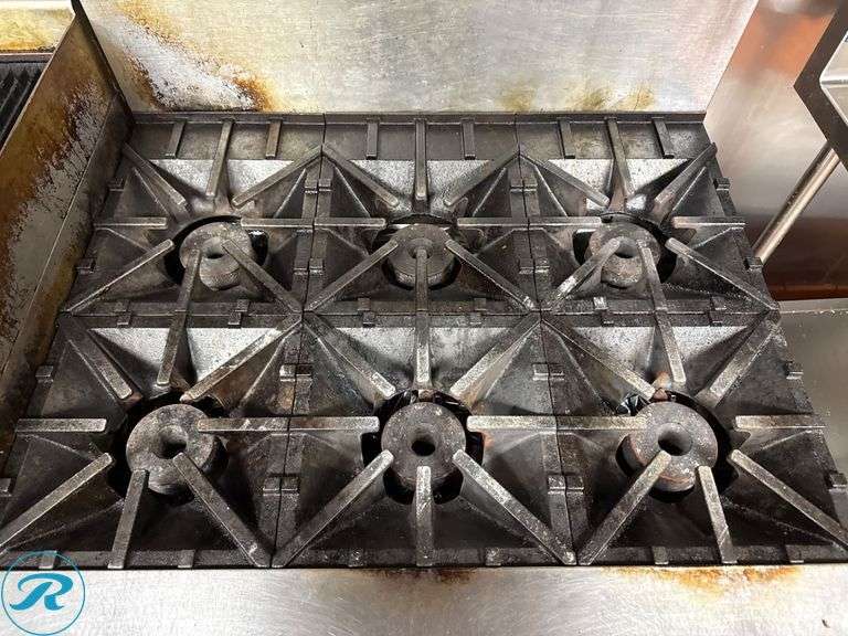 Southbend 6-Burner Gas Range with Oven, 36″ - Roller Auctions