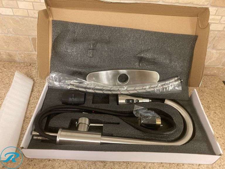 (1) New- Kitchen Faucet with Pull Down Sprayer Brushed Nickel (Total of 1 Faucet)